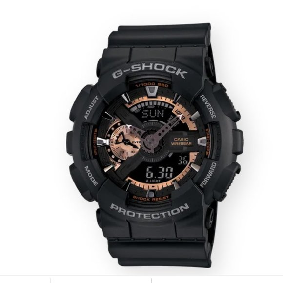 Casio Other - Casio Men's G-Shock  GA110RG-1A  WR20Bar Black / Rose Gold